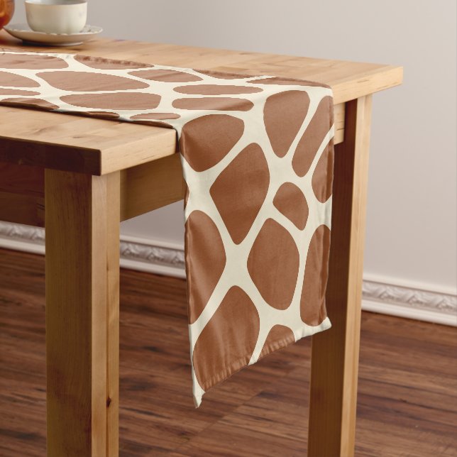 Giraffe Pattern Short Table Runner (In Situ)