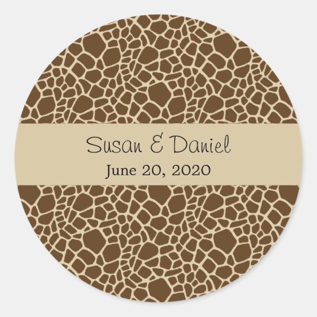 Giraffe Pattern Sticker (Front)