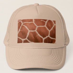 Giraffe pattern trucker hat