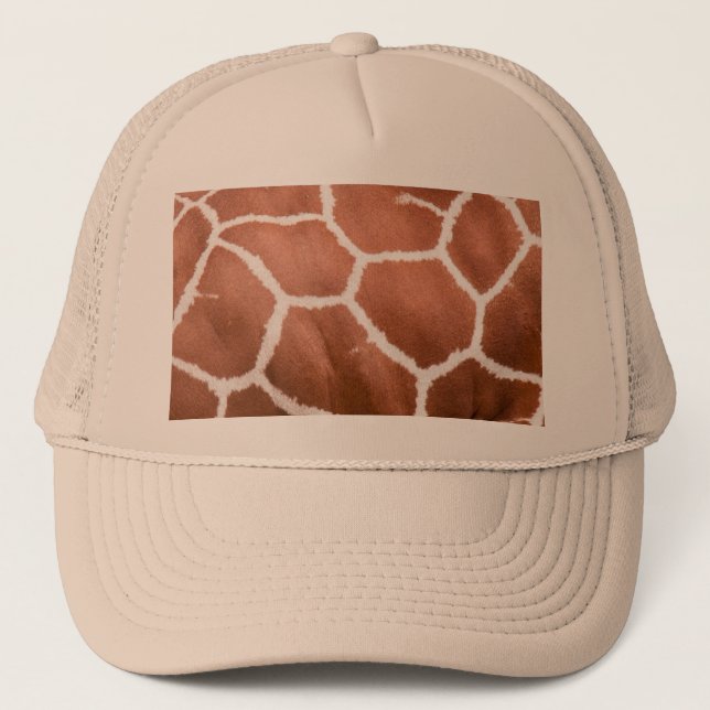 Giraffe pattern trucker hat (Front)