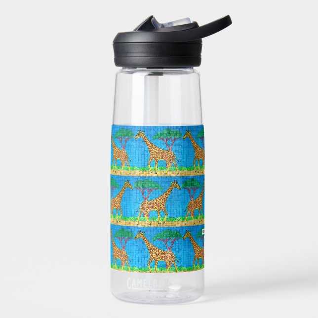 Giraffe (pattern) - Water Bottle (Left)