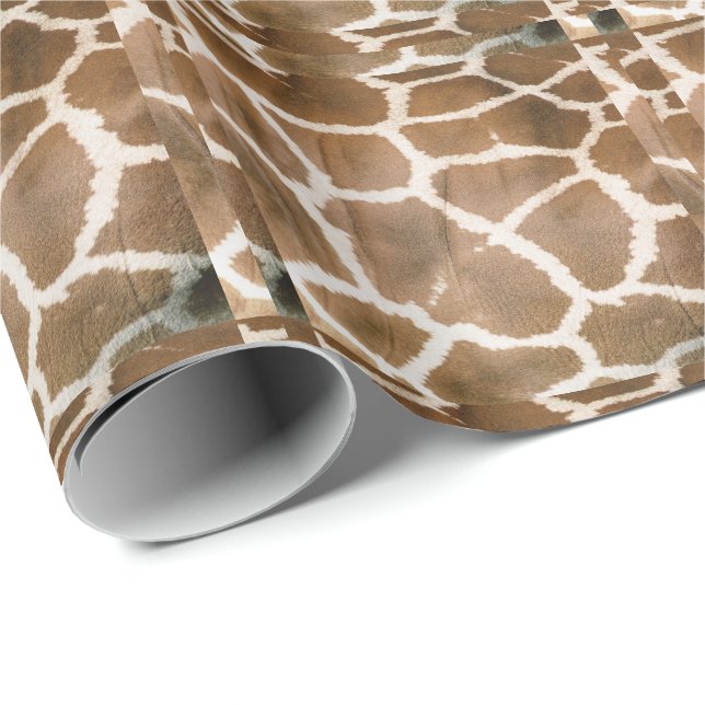 Giraffe Pattern Wrapping Paper (Roll Corner)
