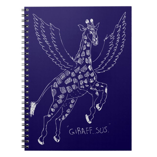 Giraffe + pegasus = Giraffsus Notebook (Front)