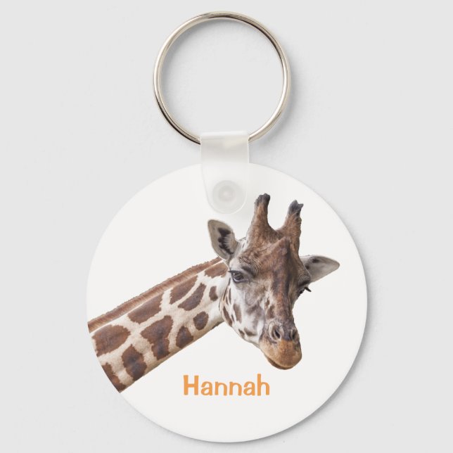 Giraffe - Personalised Name Keychain (Front)