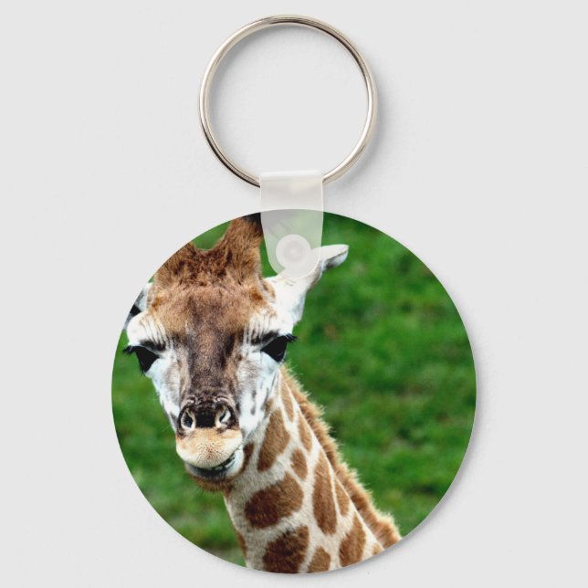 Giraffe Photo Keychain (Front)