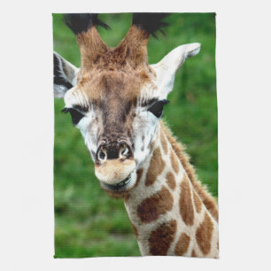 Giraffe Photo  Kitchen Towel