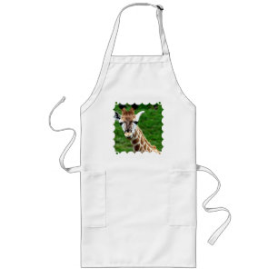 Giraffe Photo Long Apron