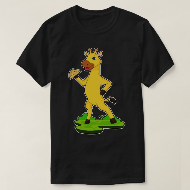 Giraffe Pizza T-Shirt (Design Front)