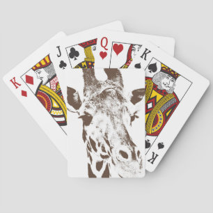 Giraffe Playing Cards
