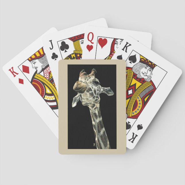 Giraffe Playing Cards - "Chin Up" (Back)