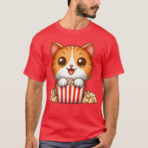 Giraffe popcorn movie cinema film movie night boy T-Shirt