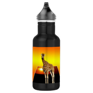 Giraffe Popout Art, 532 Ml Water Bottle