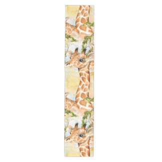Giraffe Portrait Animal Picture Medium Table Runner