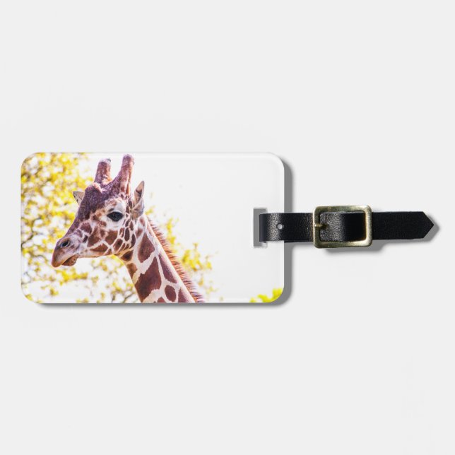 Giraffe Portrait Luggage Tag (Front Horizontal)