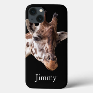 Giraffe Portrait - Name iPad Mini Case