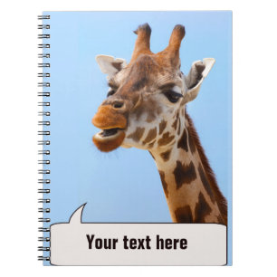 Giraffe Portrait notebook