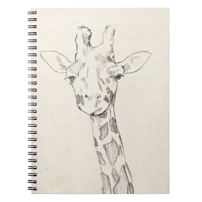 Giraffe Portrait | Sketch Notebook (Front)