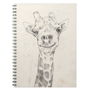 Giraffe Portrait Sketch Notebook