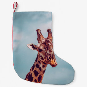GIRAFFE PORTRAIT SMALL CHRISTMAS STOCKING