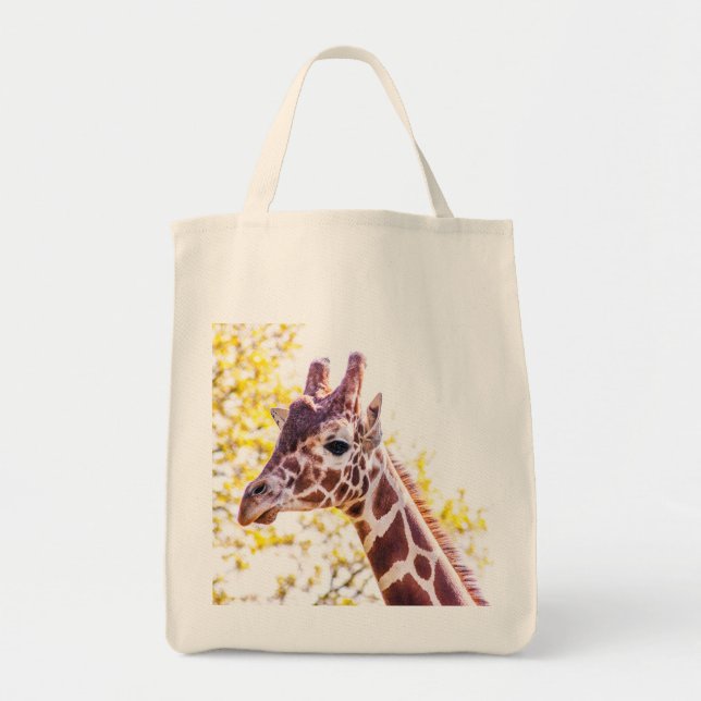 Giraffe Portrait Tote Bag (Front)