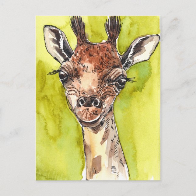 Giraffe Postcard (Front)