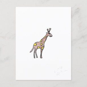 Giraffe  postcard