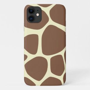 Giraffe Print, Brown Giraffe, Animal Print, Jungle iPhone 11 Case