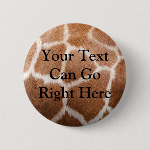 Giraffe Print Button
