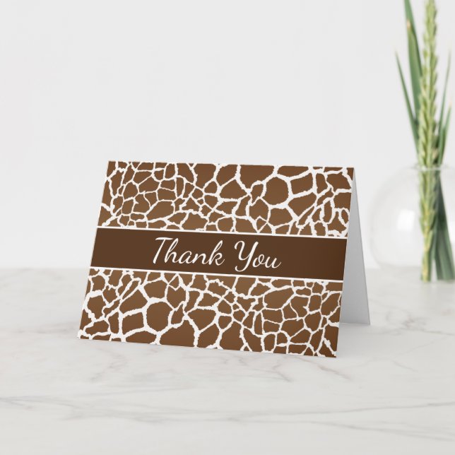 Giraffe print card (Front)