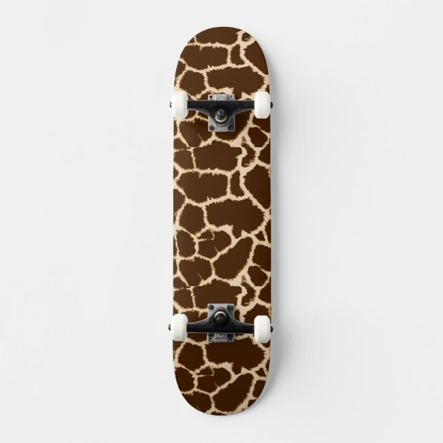 Giraffe Print Design Skateboard (Front)