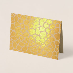 Giraffe Print Foil Card