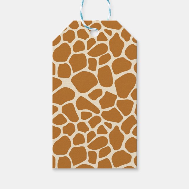 Giraffe Print Gift Tag (Front)