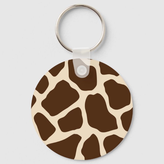 Giraffe Print Key Ring (Front)