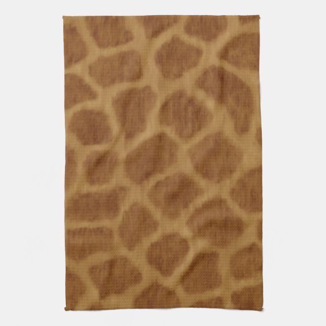 Giraffe Print Kitchen Towel (Vertical)