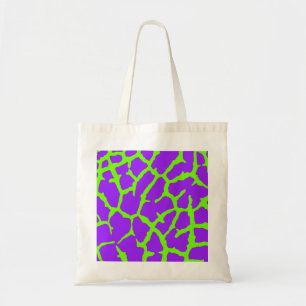 Giraffe Print Mint Amethyst Tote Bag