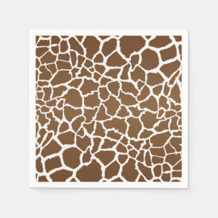 Giraffe print napkin