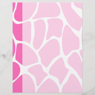 Giraffe Print Pattern in Bright Pink.