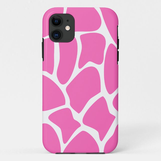Giraffe Print Pattern in Bright Pink. Case-Mate iPhone Case (Back)