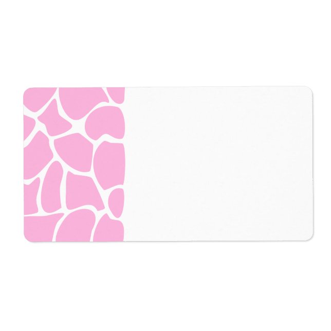 Giraffe Print Pattern in Candy Pink. (Front)