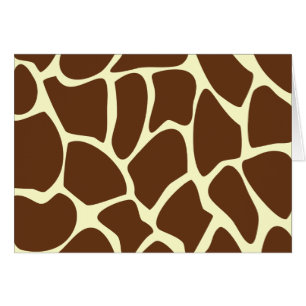 Giraffe Print Pattern in Dark Brown.
