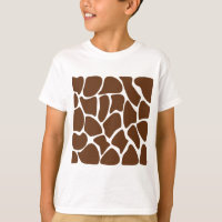 Giraffe Print Pattern in Dark Brown.
