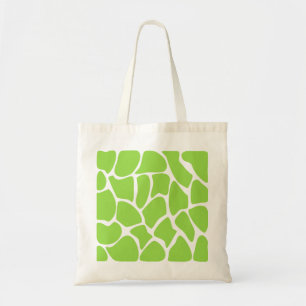 Giraffe Print Pattern in Lime Green. Tote Bag