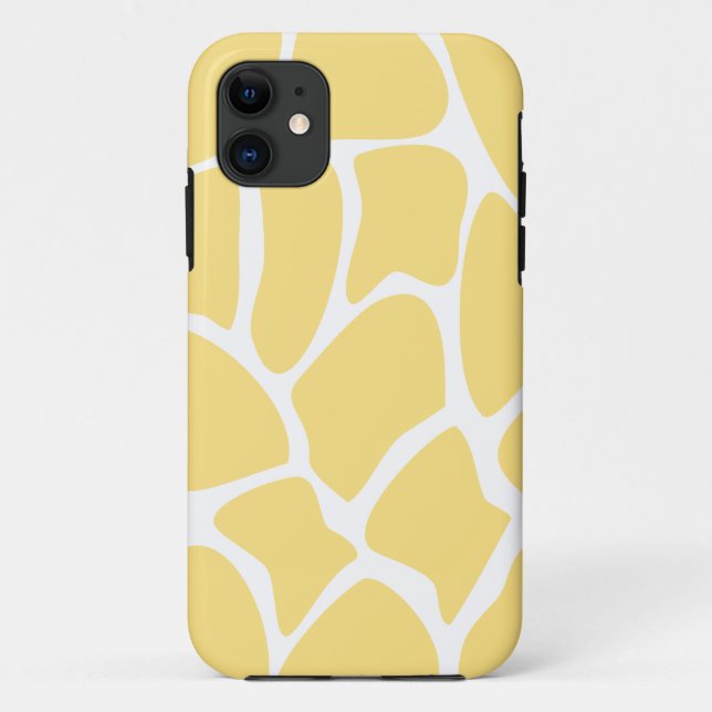 Giraffe Print Pattern in Yellow. Case-Mate iPhone Case (Back)