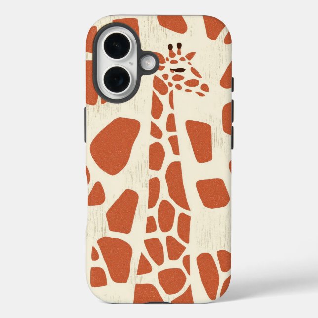 Giraffe Print Phone Case (Back)