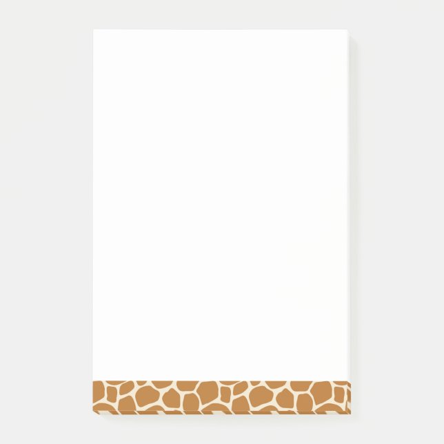 Giraffe Print Post-it Notes (Front)