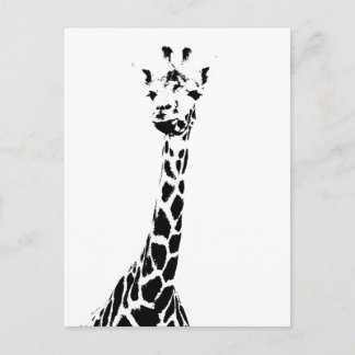 Giraffe Print Postcard