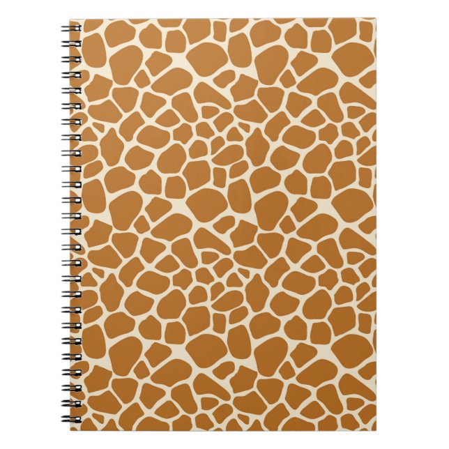 Giraffe Print Spiral Notebook (Front)