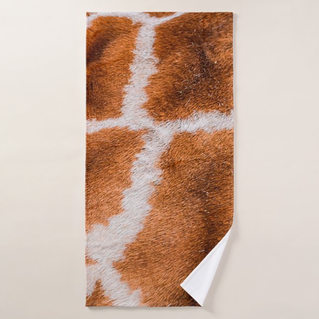 Giraffe print texture bath towel (Bath Towel)