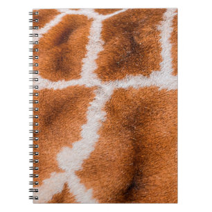 Giraffe print texture notebook