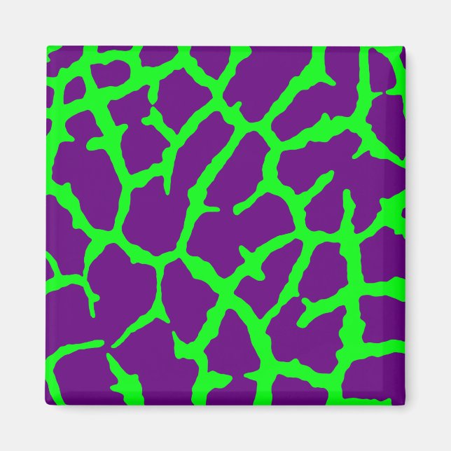 Giraffe Print Wine Lime Magnet (Front)